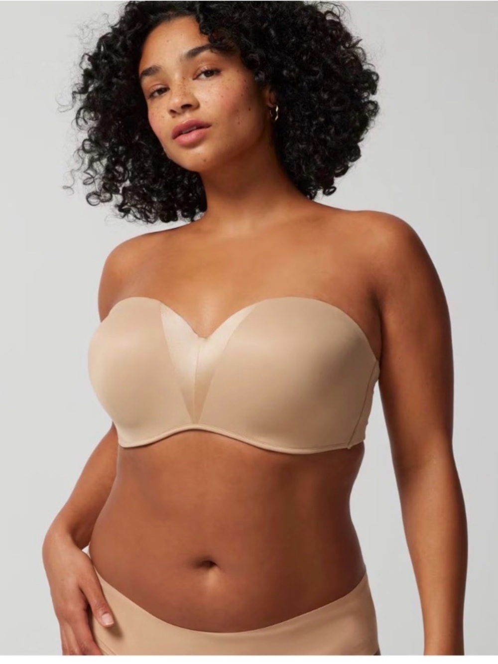 Soma Beige Strapless Seamless Bandeau Bra